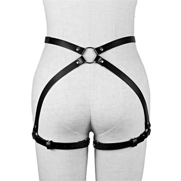 Leather Lingerie Hips/Legs Harness - Picture 4 of 5